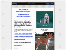 Tablet Screenshot of harmonyhounds.com